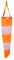 Nikou Nylon Wetterfahne, Fluoreszierende Windsack Windmess Sockentasche für den Außenbereich, Windsack Flagge für Draußen, Orange Hängende Dekoration(0,8 m)