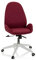 hjh OFFICE 729435 Schreibtischstuhl AVEA I Stoff höhenverstellbarer Drehstuhl mit hoher ergonomischer Rückenlehne, Bordeaux