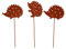 UNUS Garden Igel Gartenstecker 3er Set, Gartendeko Rostoptik, Roststecker aus Edelrost Metall, Rost Deko für Garten Terrasse Balkon Blumentopf