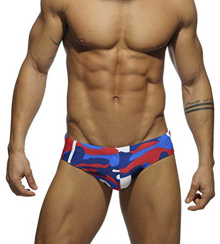 AHMXYG Costume da Bagno Uomo Costume Slip Uomini da Bagno Swimming Brief per Mare Piscina STDK2 (Rouge, XL)