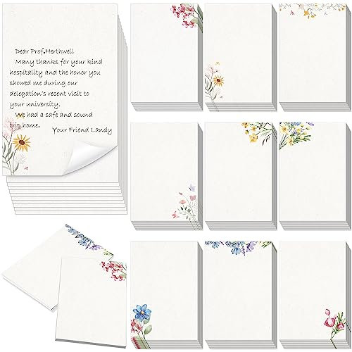 Spiareal Blanko-Notizkarten, blanko, 10,2 x 15,2 cm, blanko, dekorative Blumen-Notizkarten, Blumen-Karteikarten, Großpackung, Dankeskarten, Grußkarten für Heimwerker, Schule, Büro, Hochzeit, Babyparty