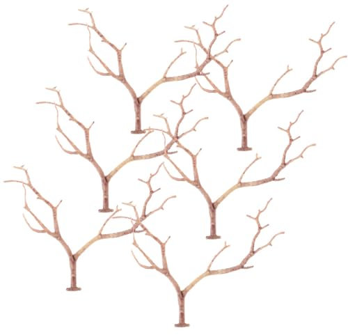 Cabilock 6 Stücke Rentier Geweih Basteln Weihnachtszweige Künstliche Getrocknete Äste Und Zweige Deko Weihnachten Ornamente DIY Schneemann Elch Haarschmuck Dekozweige Baumschmuck Vasenfüller