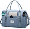 FIORETTO Damen Reisetasche Sporttasche Handgepäck Weekender Bag Schwimmtasche Wasserdicht Travel Bag Duffle Bag Fitnesstasche Trainingstasche für Damen Blau Medium