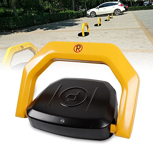 Automatic Parking Lock Folding Remote Controlled Parking Lock 30m Automatic Parking Barrier Car Park Lock Positive and negative 180° anti-collision Auto-Parking Space Lock with Remote Control and Key