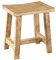 Riess Ambiente Massivholz Hocker FINCA 40cm beige Mango Handarbeit Shabby Chic, Sitzhocker aus Holz für Wohnzimmer, Schlafzimmer, Flur, Küche