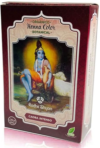 Radhe Shyam Henna Polvo Botanicals Caoba Intenso 100Gr.