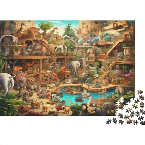 Hölzern Puzzle - Animal World (5) - 300 Teile Puzzle Für Erwachsene, Holzpuzzle Mit 300pcs (40x28cm)