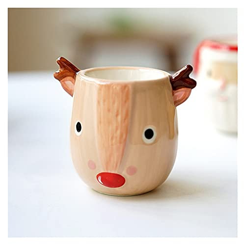 CTCOIJRN Eierbecher, Weihnachtsmann, Keramik, Elch, kreativ, Eierablage, kreativ, niedlich, Eierablage, Eierständer