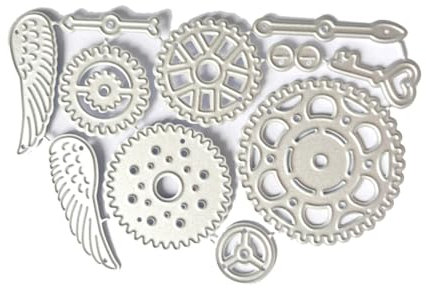 Fcnjsao Metall Stanzformen Zahnrad Prägeschablone Stanzformen Für Kartenherstellung Scrapbooking Papierhandwerk Vorlage Handgefertigt