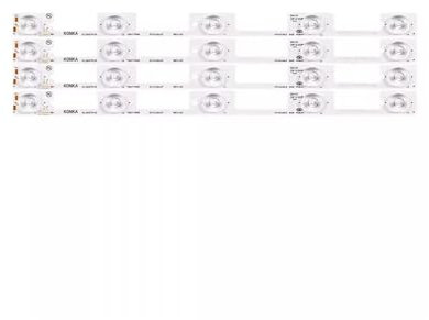 SonGXuan Nueva y aplicable tira de retroiluminación for televisor LCD de 39 pulgadas KL39GT618 35017988, sustrato de aluminio de 5 lámparas