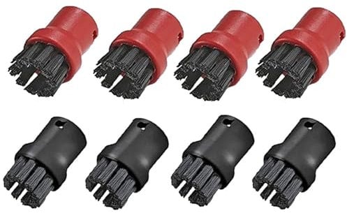 Wivplex 8 Pack of Hand Tool Nozzle Bristle Brushes, for Karcher, for SC1 SC2 SC3 SC4 SC5 SC7 Premium Steam Cleaner Steam Mop Pad Replacement