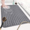 Mofonky Grand tapis de douche antidérapant 60 x 90 cm : tapis de douche en TPE souple avec trous de drainage et ventouses – Tapis de douche antidérapant lavable en machine antibactérien résistant à la