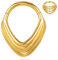 DOEARKO Septum Clicker Ring Hinged Segmentring 16G 8MM Nasenring Hoop Helix Daith Tragus Rook Conch Cartilage Piercing Jewellery (Gold-2)