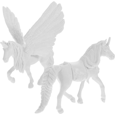SUPVOX 2 Piezas Modelo De Unicornio Para Pintar Juguete De Figuras De Unicornio Para Pintar Kit De Manualidades Juguete Para Proyecto Escolar Para Niñas