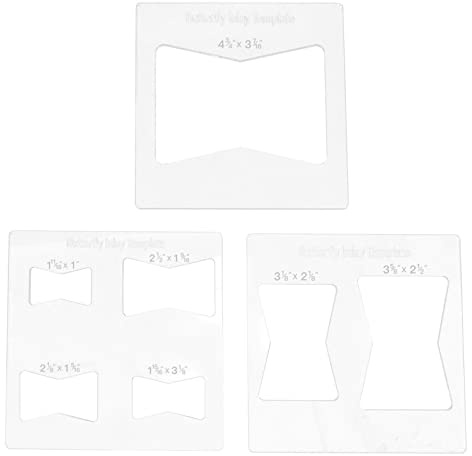 Kit modello di inlay farfalla Kit 6x6 pollici Durevole Modello di router in resina acrilico per la lavorazione del legno con segni precisi incisi per la riparazione e la