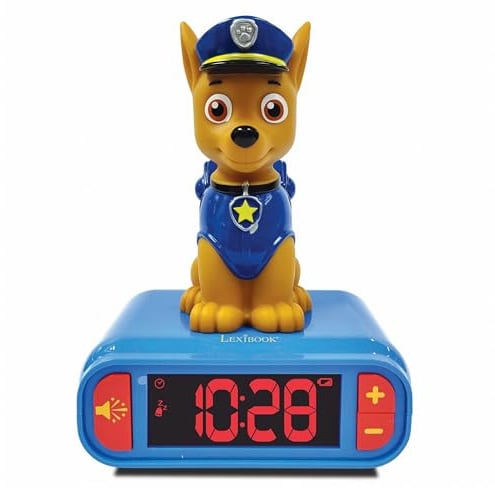 Lexibook, Paw Patrol, Chase Nachtlicht-Wecker, RL800PALXB