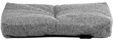 Rohrschneider Tierkissen für Haustiere, Struktureller Stoff, 100% Polyester, Vliesfüllung, Antirutsch-Unterseite, grau oder türkis, Verschiedene Größen (Grau, 47x30x7cm)