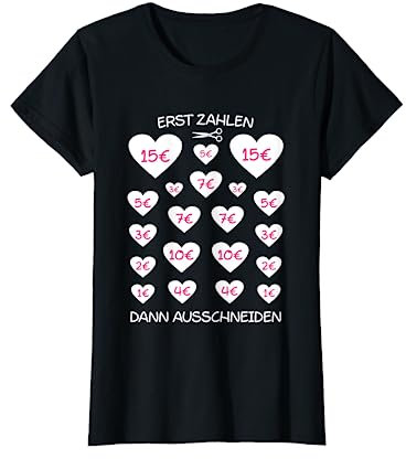 JGA Team Junggesellinnenabschied Zahlen Herz Ausschneiden T-Shirt