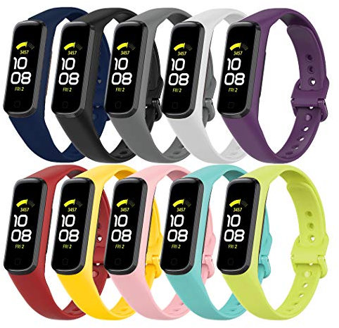Molitececool kompatibel mit Samsung Galaxy Fit 2 R220 Armband,Silikon Sport wasserdichte Fitnessuhr Ersatzarmband Ersatz Bandfür Samsung Galaxy Fit 2 R220 Smart Watch