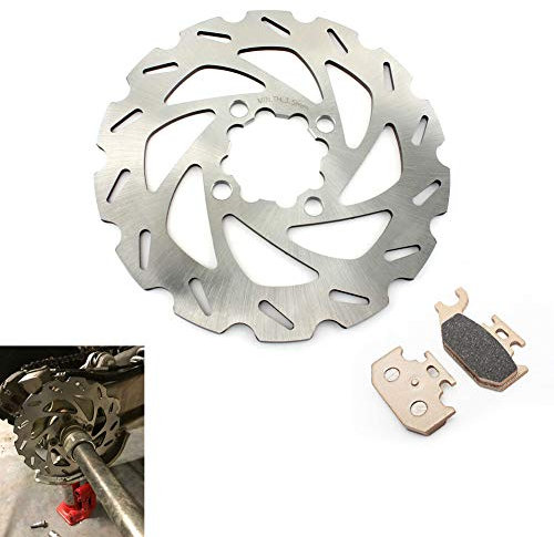 TARAZON 200mm Bremsscheibe Hinten+Bremsbeläge für Yamaha Raptor 700 YFM 700 R 2006-2012 YFM 700 RSE Special Edition 2007-2015