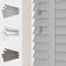 Faux Wood Venetian Blind [Light Grey, 120cm Width x 120cm Drop, String]