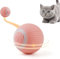 Namsan Katzenspielzeug Elektrisch Katzenball mit LED Licht Automatischer 360-Grad-Rollbal Interaktives Katzenspielzeug USB Wiederaufladbarer Elektrische Katzenbälle für Katzen (Rosa)