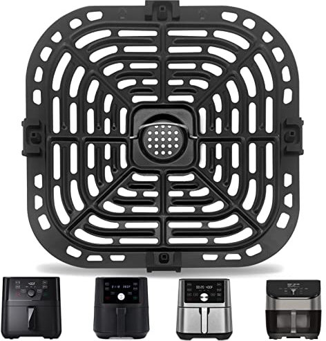 Air Fryer Replacement Tray for Instant Pot Vortex 5.7L Air Fryer, Original Air Fryer Accessories Grill Pan Plate Crisper Plate Rack Parts,Dishwasher Safe