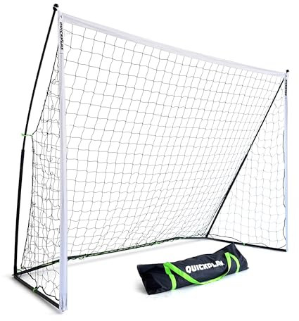 QUICKPLAY KICKSTER 3x2m Fußballtor - Schnell aufbaubares tragbares Fußballtor für das Jugendtraining, Tor in offizieller Größe für Futsal - Schnell aufbaubares Tor - Inklusive Tragetasche