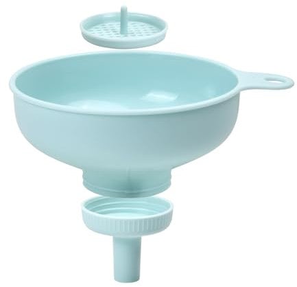 Volumoon Entonnoir de Cuisine, Jeu d'entonnoirs Plastique, Entonnoir Alimentaire, Entonnoirs à Large Ouverture, Grand Entonnoir, Entonnoir de cuisine avec poignée pour Liquides Huiles Poudres Haricots