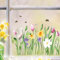 Wandtattoo Loft Fensterbilder Frühling mit Blumen & Hummeln Oster Motiv – A4 Bogen, Wiederverwendbar – Frühlingsdeko Fenster, Frühlingsbild Fenster, Fensterdeko Frühling, Fensterfolie Frühling