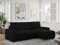 MKS MEBLE Boucle Sofa Mit Schlaffunktion Und Bettkasten, Couchgarnitur Ecke Bettcouch - Argos - Schwarz