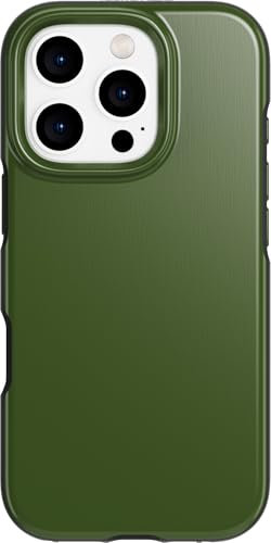 Tech21 EvoDusk for iPhone 16 Pro - Compatible with MagSafe - Impact Protection Case 15x Military Standard Tested - in Green/Black