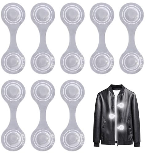 Magnet Reflektoren 8 Stück Reflektoren Kinder Reflektierende Ansteckmagnete Reflektor Schulranzen Reflektor Clips Anhänger Reflektoren für Rucksack Kleidung Jacke Kinderwagen (Silber)