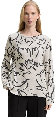 Tom Tailor Damen 1044923 Longsleeve mit Ballonärmeln (1er Pack)