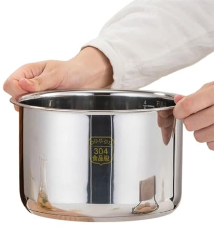 TYGHBNM Revestimiento for Olla a presión eléctrica de Acero Inoxidable 304 de Grado alimenticio, Olla for Sopa y gachas de Varios Cuencos, Accesorios for Olla a presión de 2 litros, 106