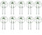 Entgoinggo Gartenpflanzen-Stützspalier aus Kunststoff, Kletterpflanzengitter, abnehmbar, rund, dekoratives Blumenregal für drinnen und draußen, Topfpflanzen