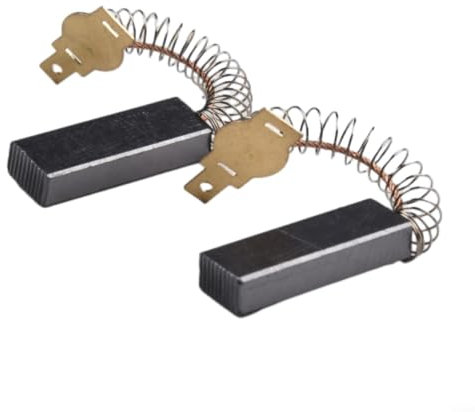 Escobillas de carbón para aspiradoras y herramientas eléctricas, piezas de reparación esenciales con soporte y resorte para una funcionalidad eficiente (paquete de 2)