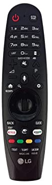 LG AN-MR650A RF Fernbedienung, kabellos, RF, mit Tasten, universal, UJ63, Schwarz