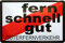 WOGEKA ART Retro Blechschild - Fern Schnell Gut - Güterfernverkehr Trucker Truck Brummi witziger Spruch als Geschenk-Idee zur Dekoration 20x30 cm Vintage-Design aus Metall 1334