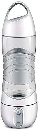 ALXDR Botella de Agua Inteligente Hydrate Spark con recordatorio para Beber Agua, Linterna LED, Taza Beauty Spray Sports, hidratante para la Piel, Recarga USB de 400 ml,Gray