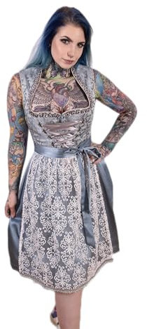Alte Liebe 2tlg. Damen Dirndl OB373 Gr.36