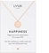 LUUK LIFESTYLE Collier filigrane en acier inoxydable au design raffiné, avec pendentif coquillage et carte cadeau HAPPINESS, idée cadeau, bijoux de plage, look magnétique, rose