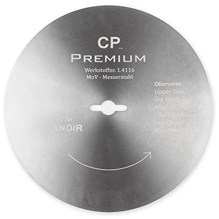 Canpolat GASTRONICS Kreismesser für Tandir - 140 mm, glatt - Dönermesser aus Edelstahl in Premium Qualität