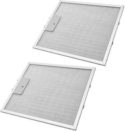 vhbw 2x Filtro metálico de grasa reemplaza Whirlpool 481945858783, 480122102168, 481248058344 para campana extractora - 30,4 x 26,8 x 1,2cm metal