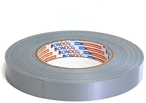 DonDo Panzertape Dontex-Pro Universal Gewebeband Gewebeklebeband Gewebeverstärktes Ductape silber 19mm x 50m