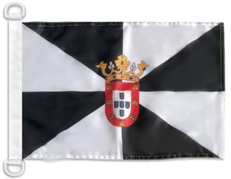 AZ FLAG Bandera Nautica de Ceuta 45x30cm - Pabellón de conveniencia ESPAÑOLA - ESPAÑA 30 x 45 cm Anillos