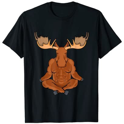 Elch Yoga-Liebhaber Frauen Meditation Elch T-Shirt