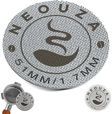 NEOUZA Passoire à expresso réutilisable en acier inoxydable de 51 mm d'épaisseur de 1,7 mm d'épaisseur de 150 μm pour filtre à café de barista