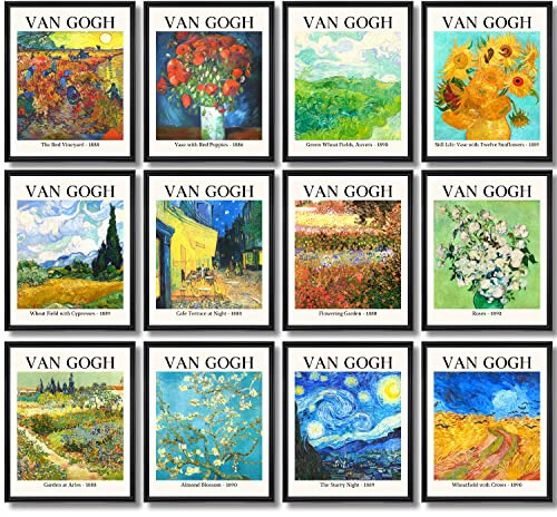 97 Decor - Van Gogh Poster – Wandkunst – Drucke, berühmte Kunstdrucke, Kunstwerkgemälde, abstrakte Kunstposter, Künstlerdruck, Kunstdruck, Kunst, Vincent (20,3 x 25,4 cm, ungerahmt)