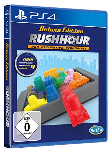 Rush Hour von ThinkFun - Das ultimative Stauspiel - Deluxe Edition - Logik- und Strategiespiel für PS4